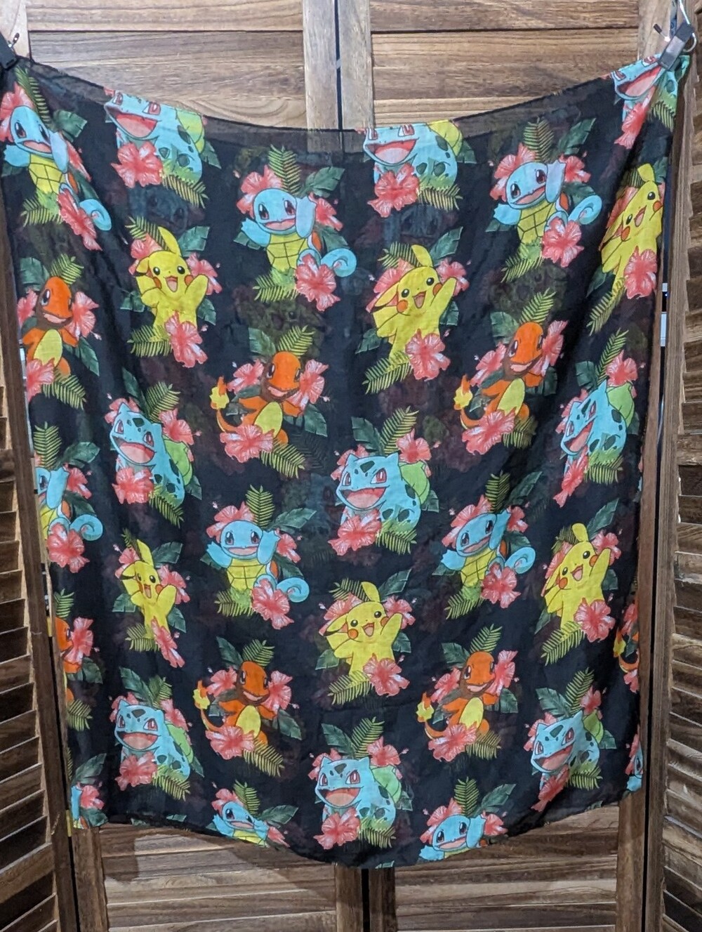 Official 2016 Pokémon Tropical Floral Infinity Scarf – Pikachu & Starters! 🌺
